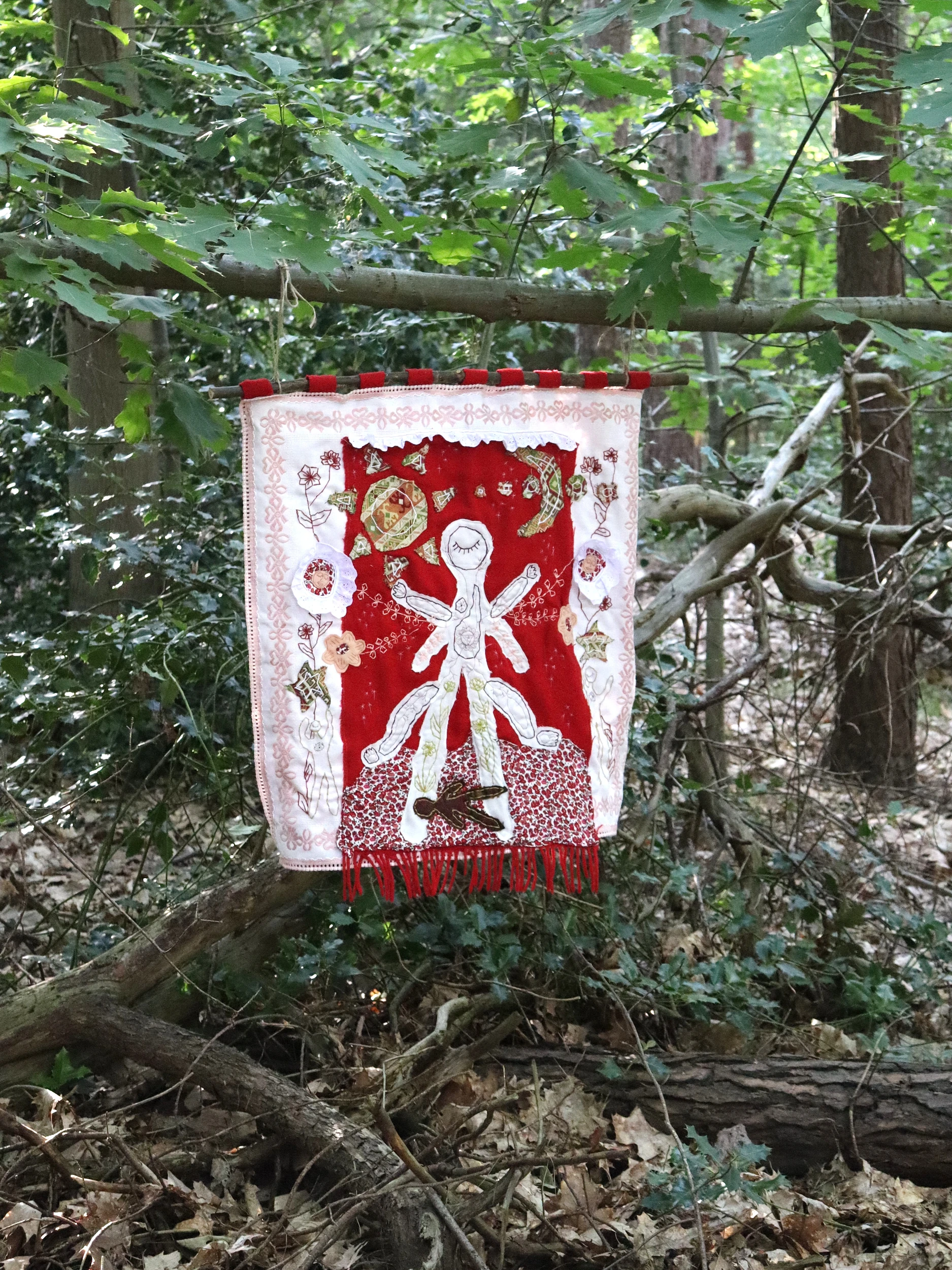 'Aliveness', handmade tapestry, 2025.